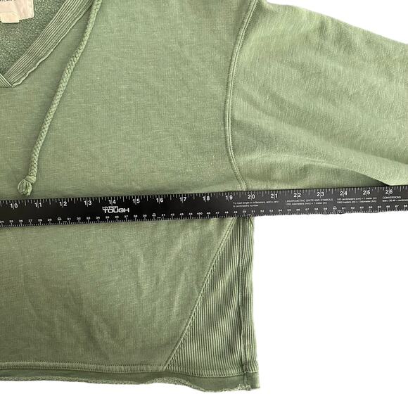 💥American Eagle AE Forever Slouchy Hoodie Womens Small green cozy comfy hood - Picture 7 of 8
